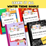 Themed worksheet bundle for preschool and kindergarten packets