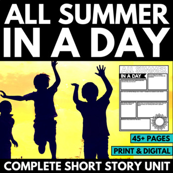 Preview of All Summer In A Day by Ray Bradbury Short Story Units - Questions Activities