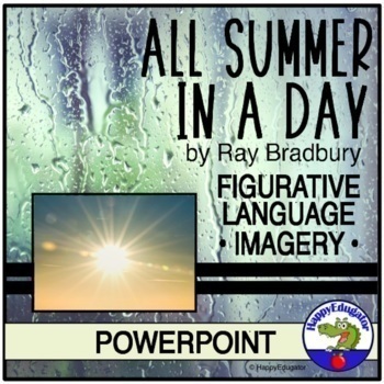 Preview of All Summer in a Day PowerPoint - Figurative Language and Imagery