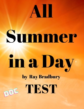 Preview of All Summer in a Day - Test (DOC)