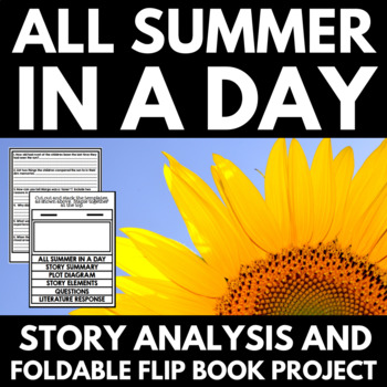 Preview of All Summer in a Day Unit | Ray Bradbury | Short Story | Foldable | Questions