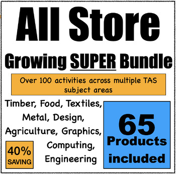 Preview of All TAS Student Resources Super Growing Bundle - Save 40%
