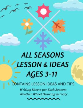 Preview of All The Seasons Lesson Kit: Have Fun Exploring All of the Seasons 1-5