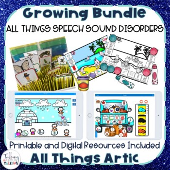 Preview of All Things Articulation - Speech Therapy-  Growing Bundle Printable and Distance