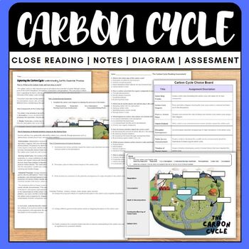 Preview of All Things Carbon Cycle | 8 Student Centered Activities To Teach It!