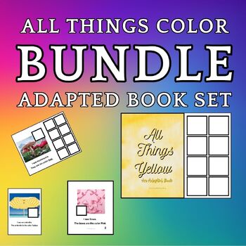 Preview of All Things Colors BUNDLE Adapted Books Special Education