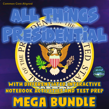 Preview of All Things Presidential: Interactive Notebook & Test Prep Mega Bundle