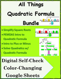 All Things Quadratic Formula Digital Color Change & Self C