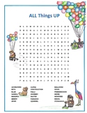 All Things Up Movie Disney Word Search Activity