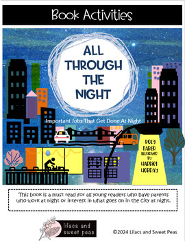 Preview of All Through The Night- Book Activities