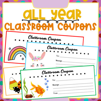 Preview of All Year Classroom Coupons