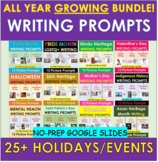 All Year HOLIDAY Picture Writing Prompts BUNDLE | Distance