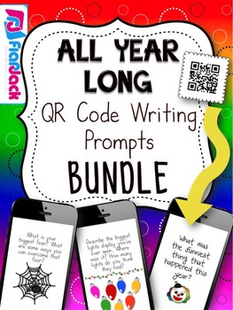 Preview of All Year Long QR Code Writing Prompts Bundle
