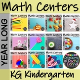 Year Long Math Centers Kindergarten Bundle