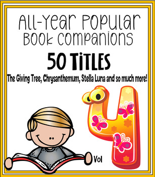 Preview of All Year Popular Book Companions - Cover Multiple Skills {Reading Comprehension}