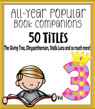 Preview of All Year Popular Book Companions - Cover Multiple Skills {Reading Comprehension}