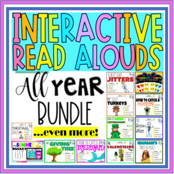 Preview of All-Year Reading Comprehension Mega Bundle Book Companions Cover Multiple Skills