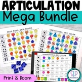 Seasonal Articulation Worksheets and Boom Cards  l  Speech
