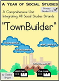 Preview of 2nd Grade, 3rd Grade Social Studies: All Year "TownBuilder!"
