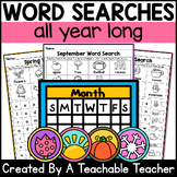 All Year Word Search Word Searches Puzzles
