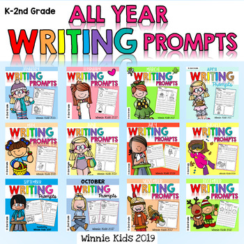 All Year Writing Prompts - BUNDLE by Winnie Kids | TPT