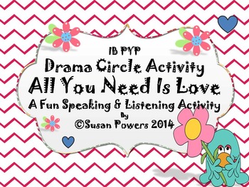 Preview of All You Need is Love Valentines Drama Circle Activity