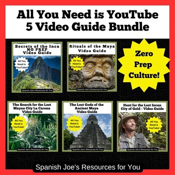 Preview of All You Need is YouTube - 5 Lesson Bundle - Inca and Maya