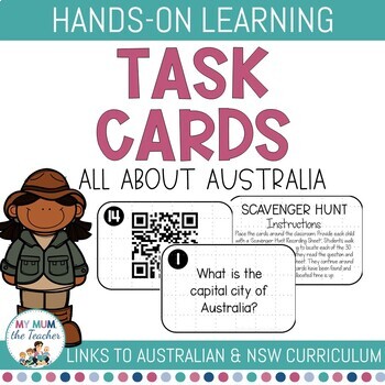 Preview of Task Cards - All About Australia | Digital Learning