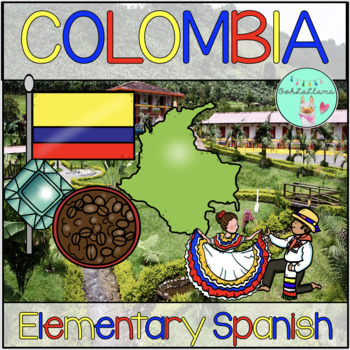 Preview of All about Colombia Activity Pack: CI Slides and Classwork for Elementary Spanish