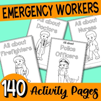 Preview of All about Emergency workers: thematic unit bundle for kindergarten and 1st grade