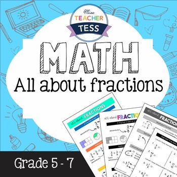 Preview of All about Fractions