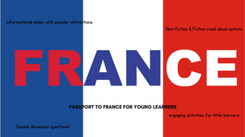 Preview of All about France for Elementary Students French Culture Geography