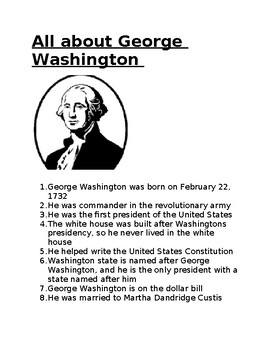 Preview of All about George Washington