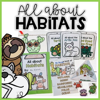 Preview of All about Habitats | Ocean, desert, rainforest and polar | Habitats Activities