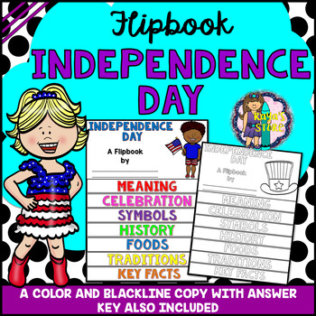 Preview of Independence Day Research Flipbook (All About 4th of July Day Facts)