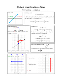 All about Linear Functions... Notes