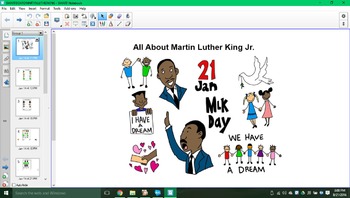 Preview of All about Martin Luther King Jr. SMARTboard activity!!!