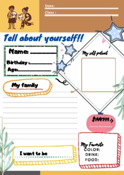 All about Me Back to School Worksheet by ariftatita | TPT