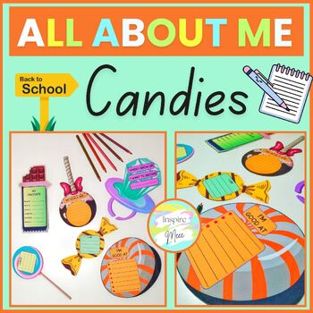 Preview of All about Me Candies | Back to School Craft Activity | September Handwriting