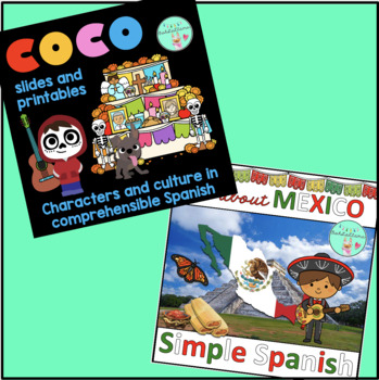 Preview of All about Mexico and Coco Movie Guide Elementary Middle High School Spanish