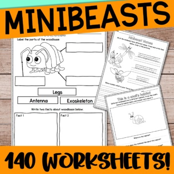 Preview of All about Mini-beasts: A thematic bundle for kindergarten and 1st grade