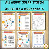All about  Solar System Activities & worksheets