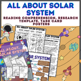 Solar System Reading Comprehension, Research Template, Tas