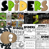 All about Spiders Nonfiction Informational Text Unit