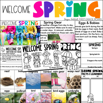 Preview of All about Spring Nonfiction Informational Text Unit Seasons