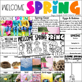 All about Spring Nonfiction Informational Text Unit Seasons