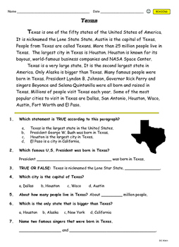 texas assignment practice