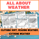 All about Weather & Season activities worksheet / Clothing