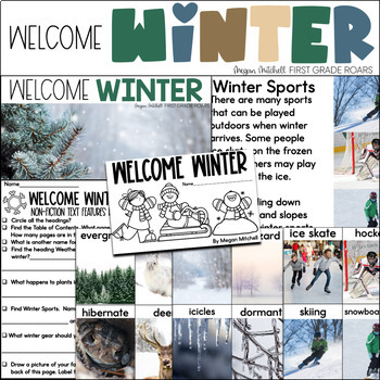 Preview of All about Winter Nonfiction Informational Text Unit