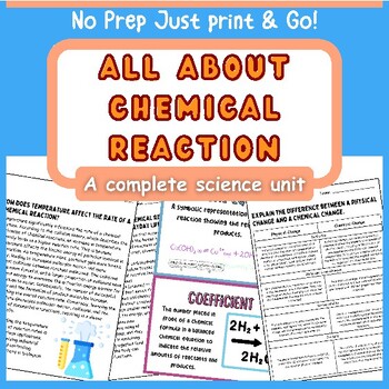Preview of All about chemical reactions | Acid | Bases | reading | Activities | assessments
